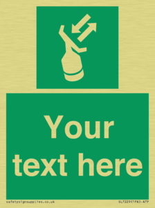 Custom sign safe condition Search and rescue transponder